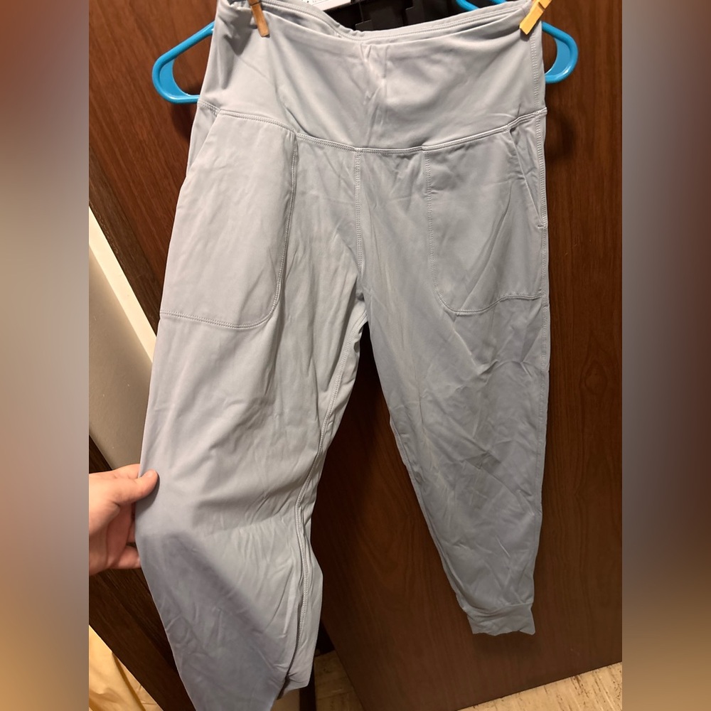 Light Blue High Rise Pocket Leggings | Athletic Jogger Style